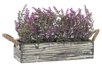 🌿 Decorative Lavender in Wooden Box